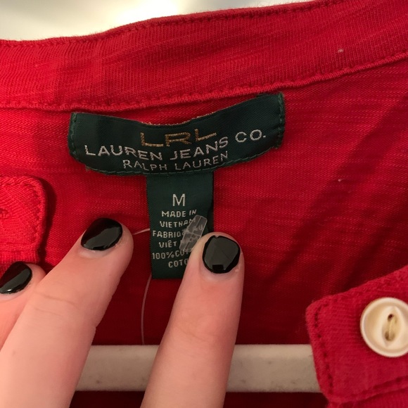 Ralph Lauren Red Blouse - Picture 3 of 4